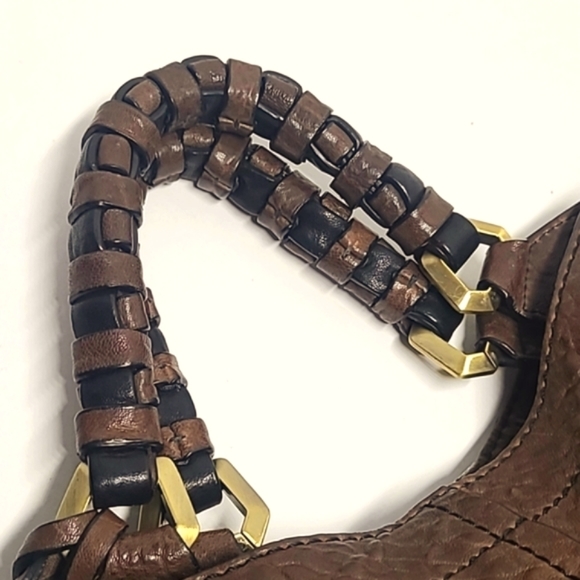 orYANY "Gwen" Distressed Leather Dual Pocket Crossbody/Shoulder Bag - Picture 3 of 15